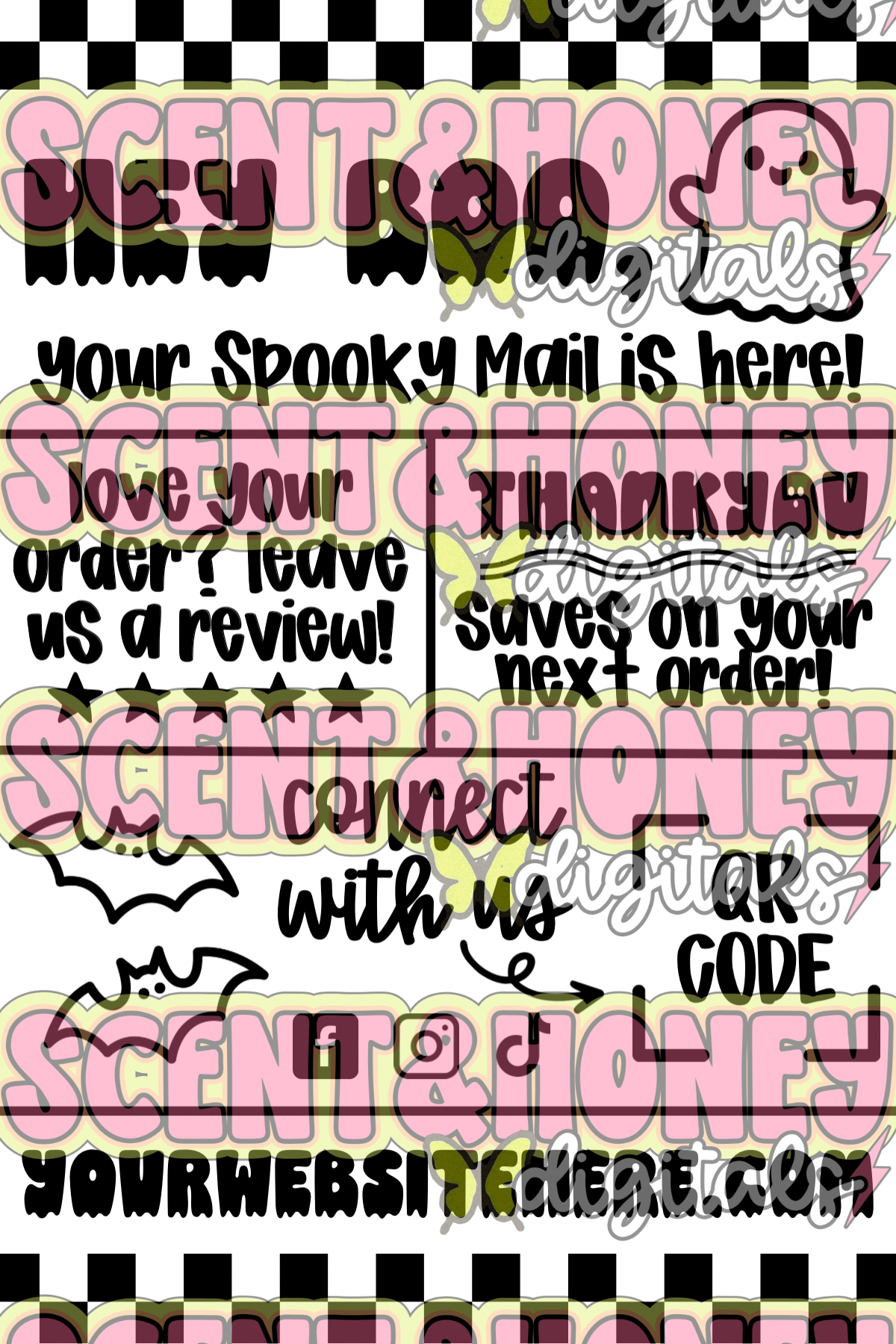 Halloween Thank You Thermal - EDITABLE ON CANVA