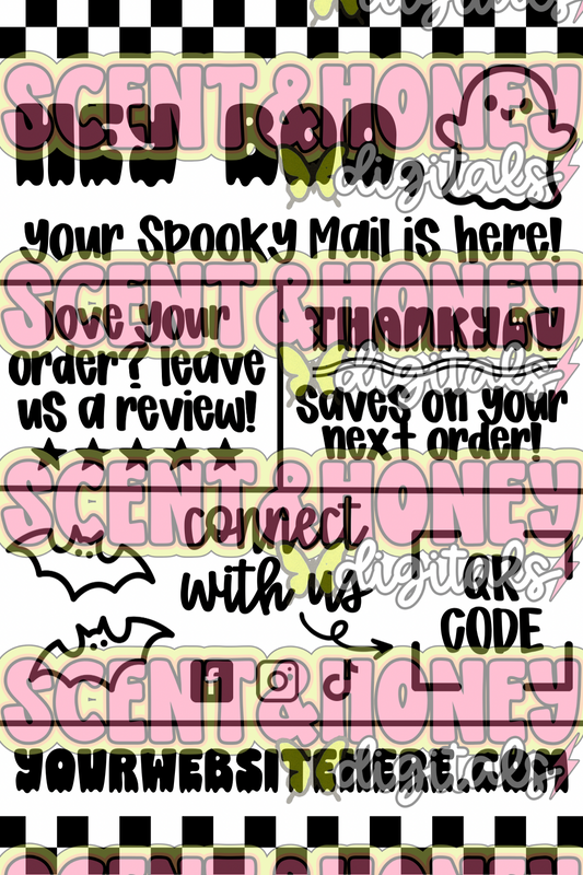Halloween Thank You Thermal - EDITABLE ON CANVA