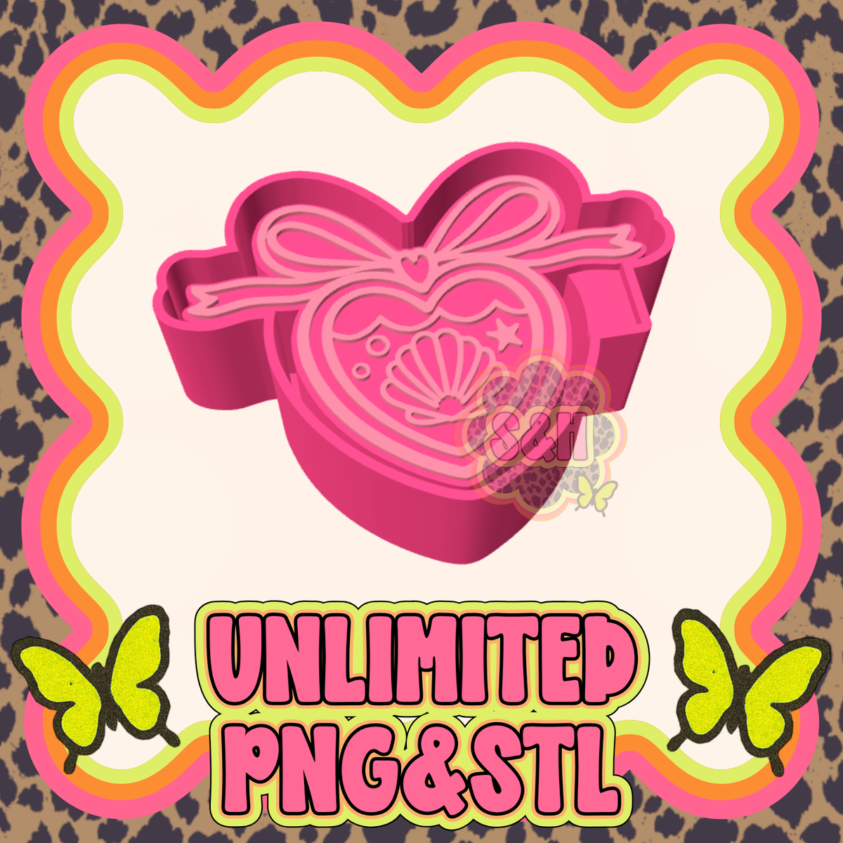 UNLIMITED - Seashell Locket PNG/STL